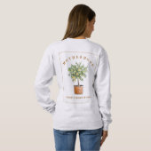 Sweatshirt Maternité Soignant un citronnier (Dos entier)