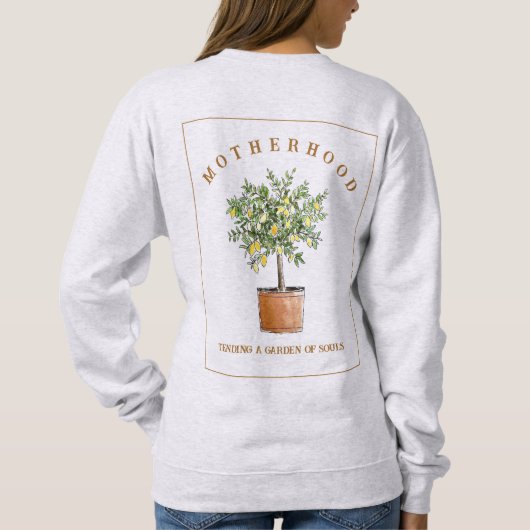 Sweatshirt Maternité Soignant un citronnier (Dos)