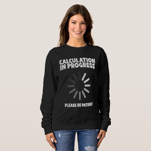 Sweatshirt Math Algebra Calculation in Progress Equation (Devant entier)