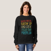 Sweatshirt Math Cher professeur de mathématiques Mème étudian (Devant entier)