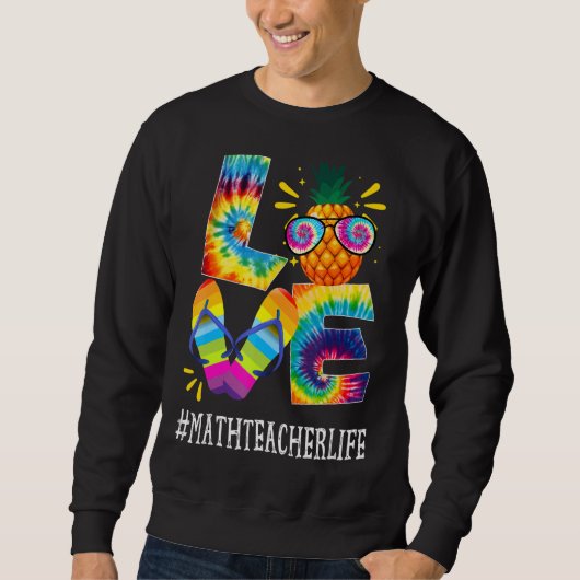 Sweatshirt Math Enseignant Aimer ananas Été hors service Crav (Devant)