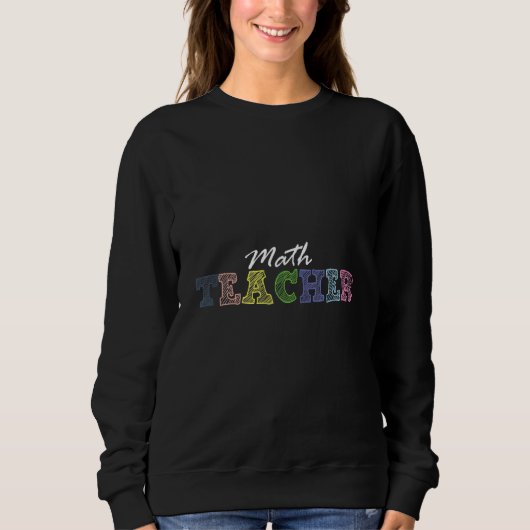 Sweatshirt Math Enseignant École Éducateur Numéro d'équation (Devant)