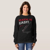 Sweatshirt Math Est Facile Trouver X Ici C'Est Geometry Math (Devant entier)