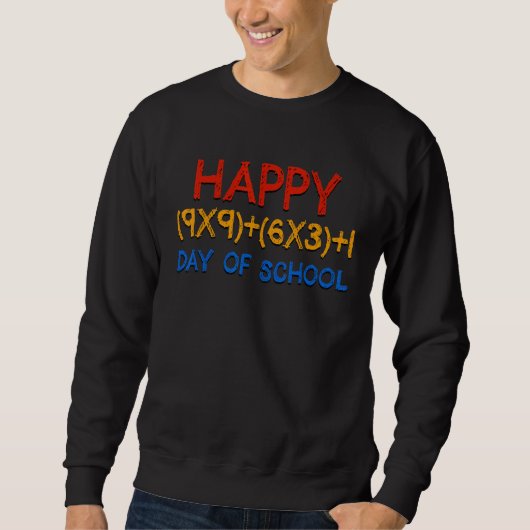Sweatshirt Math Formula 100 Jours De L'École Enseignant Garço (Devant)