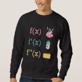 Sweatshirt Math Fun Vache Lait Fromage Dérivé Infinity Calc (Devant)