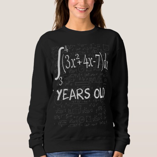 Sweatshirt Math Geek 44 ans 44e anniversaire Calc intégral (Devant)