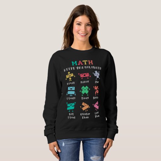 Sweatshirt Math keeps you balanced (Devant entier)