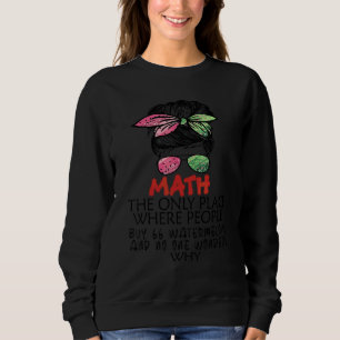 Sweatshirt Math Le Seul Endroit Où Les Gens Achètent 66 Pastè