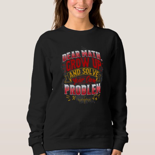 Sweatshirt Math Math Pour Les Enseignants Citations Math (Devant)
