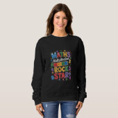 Sweatshirt Math Multiplication Rock Star - Amusant apprentiss (Devant entier)