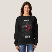 Sweatshirt Math Ninja Pour Les Mathématiques Enseignant Enfan (Devant entier)