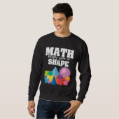 Sweatshirt Math vous maintient dans la forme Message positif  (Devant entier)