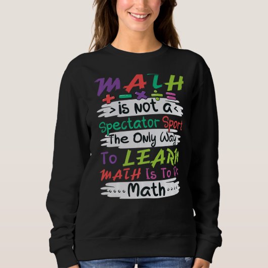 Sweatshirt Mathématiques Mathématiques Math Math Enseignant P (Devant)