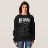 Sweatshirt Mathématiques Mathématiques Nerd Amusement 2 (Devant entier)