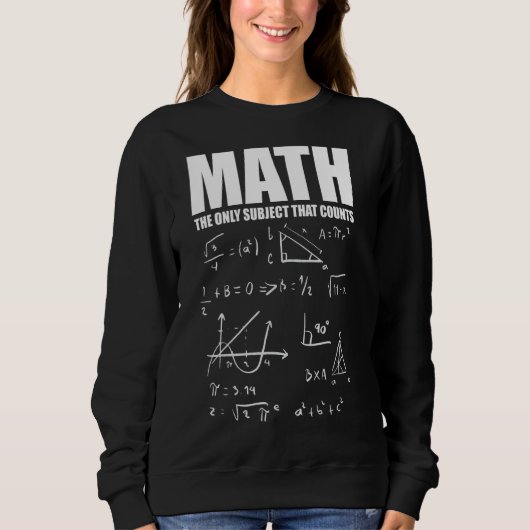 Sweatshirt Mathématiques Mathématiques Nerd Amusement 2 (Devant)