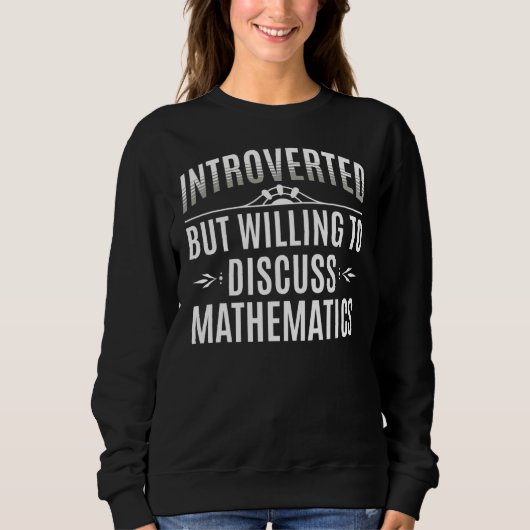 Sweatshirt Mathématiques présentées (Devant)
