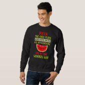Sweatshirt Maths et pastèques Mathématiques Numéro de calcul (Devant entier)