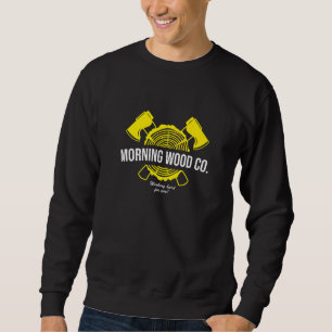 Sweatshirt Matin Wood Company Camping Lumber Graphisme