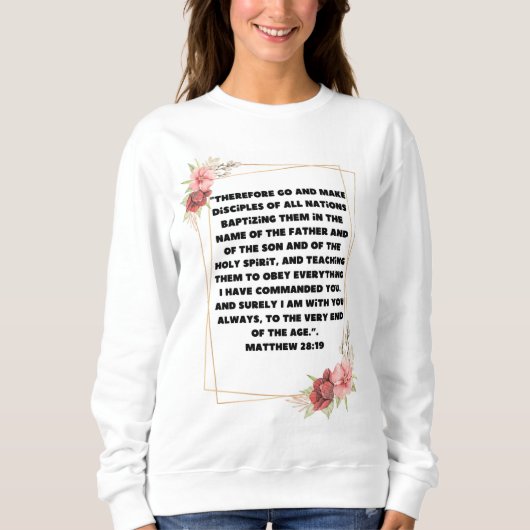 Sweatshirt Matthieu 28:19 (Devant)