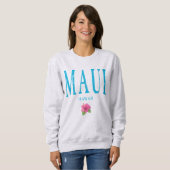 Sweatshirt Maui Hawaii Vacances Grunge (Devant entier)