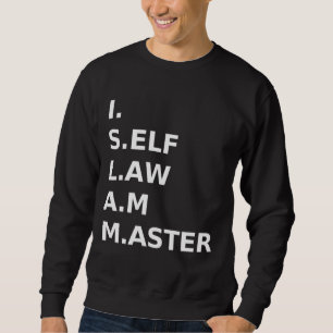 Sweatshirt Mauresque Américaine I Self Law Am Master