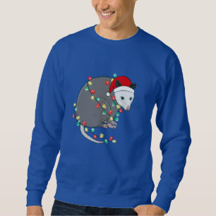 Sweatshirt mauvais Noël santa claus opossum