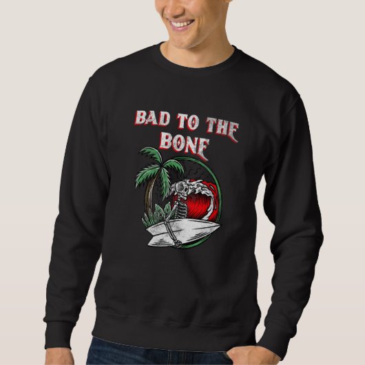 Sweatshirt Mauvais Pour Le Squelette Os 1 (Devant)