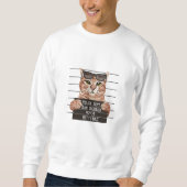 Sweatshirt mauvaise conception du chat mignon | design chats (Devant)