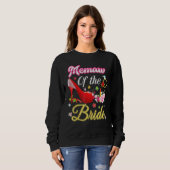 Sweatshirt Maw De La Mariée Joyeuse Mariage Flower Rose Chaus (Devant entier)