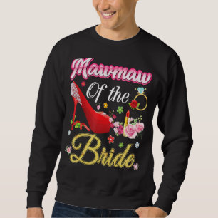 Sweatshirt Mawmaw De La Mariée Joyeuse Chaussure Rose Fleur M