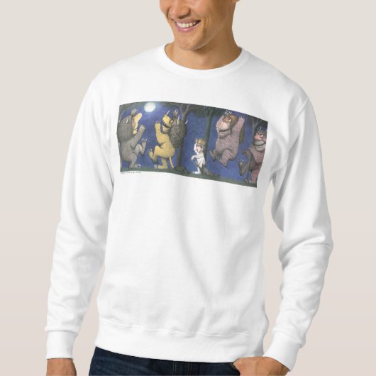 Sweatshirt Max et les créatures sauvages dansant au clair de (Devant)