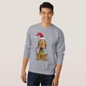 Sweatshirt Max the Dog in Santa Hat (Devant entier)