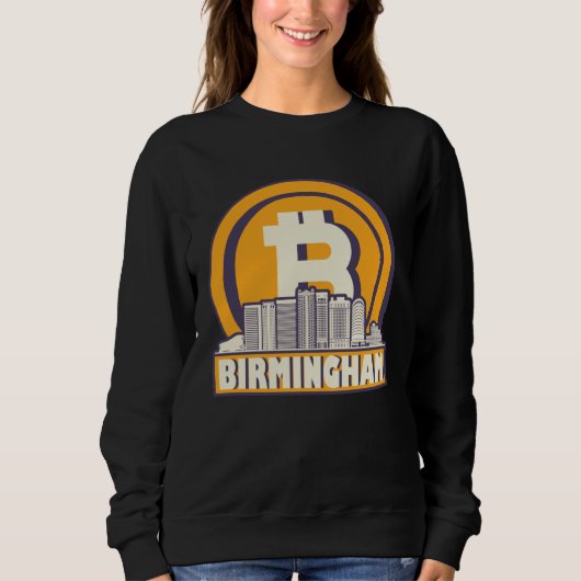 Sweatshirt Maximaliste Bitcoin de Birmingham (Devant)