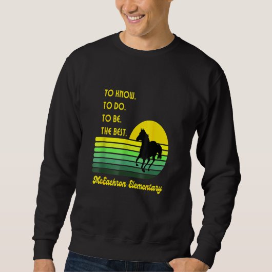 Sweatshirt Mceachron Élémentaire Mustangs À Savoir Faire À (Devant)