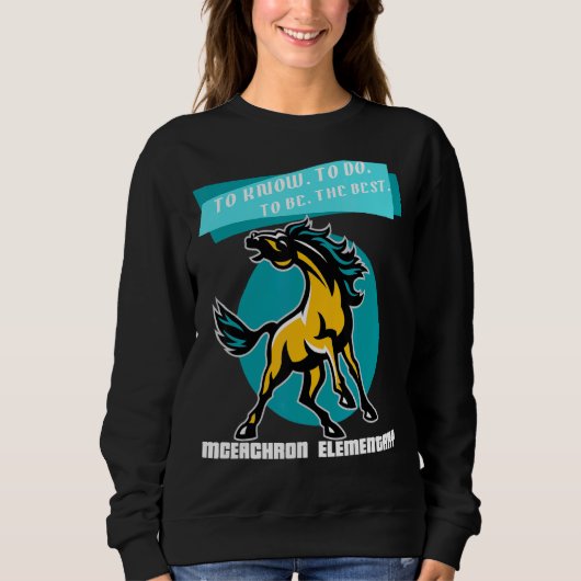 Sweatshirt Mceachron Élémentaire Mustangs À Savoir Faire À (Devant)