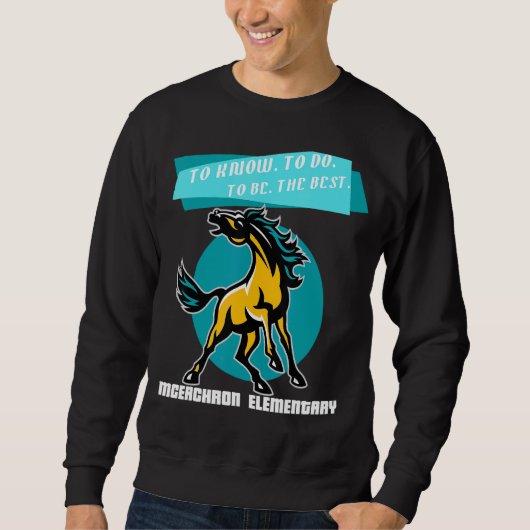 Sweatshirt Mceachron Élémentaire Mustangs À Savoir Faire À (Devant)