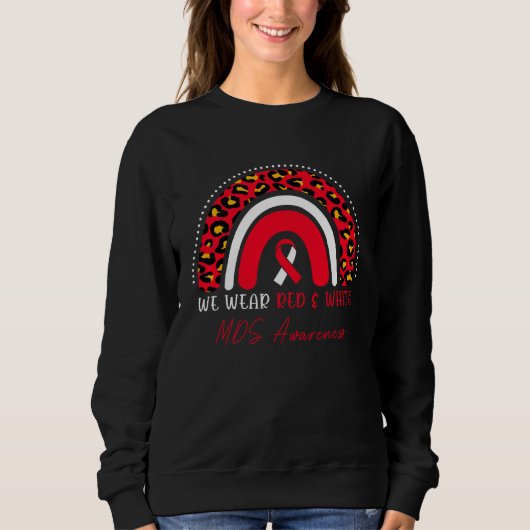 Sweatshirt MDS Awareness Myelodysplastic Syndrome Leopard Rai (Devant)