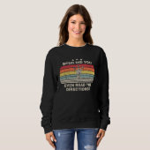 Sweatshirt Mec t'as même pas lu les instructions Le prof dit (Devant entier)