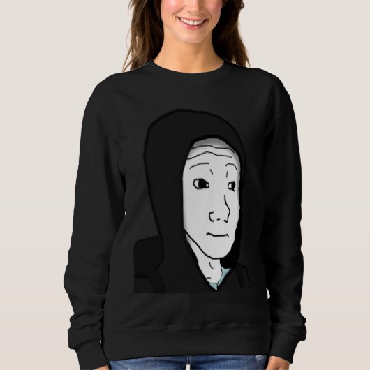 Sweatshirt Mec Wojak Mème Doomer 1 (Devant)