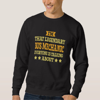 Sweatshirt Mécanicien d'autobus Titre du travail Employé Trav