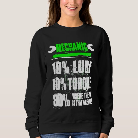 Sweatshirt Mécanique 10 Lube 10 Torque Auto Diesel Mécanique (Devant)