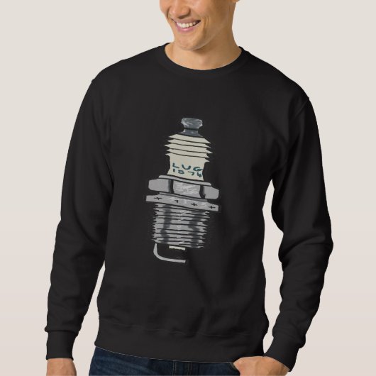 Sweatshirt Mécanique du bouchon d'étincelle (Devant)