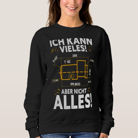 Sweatshirt Mécanique D'Usinage Rotary Cutter Cnc Programmer (Devant)