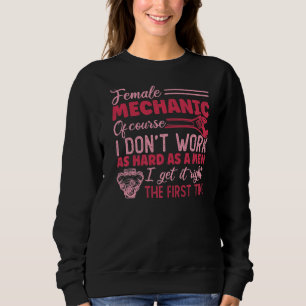 Sweatshirt Mécanique Femme Je L'Ai Bien La Première Voiture