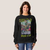 Sweatshirt Mécanique Handyman Plumber On M'Appelle (Devant entier)