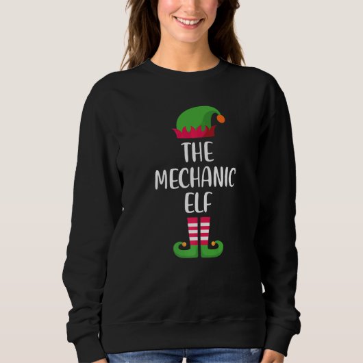Sweatshirt Mechanic Elf Family Matching Group Christmas Pajam (Devant)