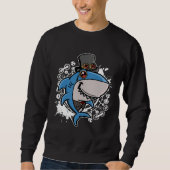 Sweatshirt Mechanical Victorian Steampunk Shark (Devant)