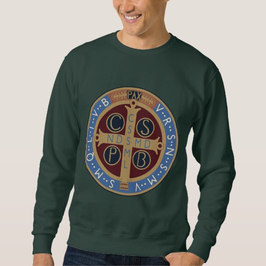 Sweatshirt Médaille de saint Benoît (Devant)