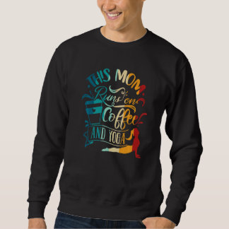 Sweatshirt Médaille De Yoga Cette Maman Fait Du Café Et Du Yo