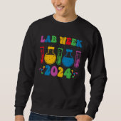 Sweatshirt Medical Laboratory Technician Lab Week 2024 Techno (Devant)